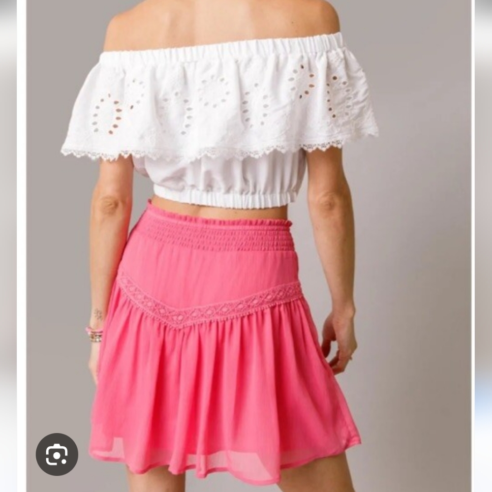 Miami Pink Mini Skirt - Picture 3 of 10